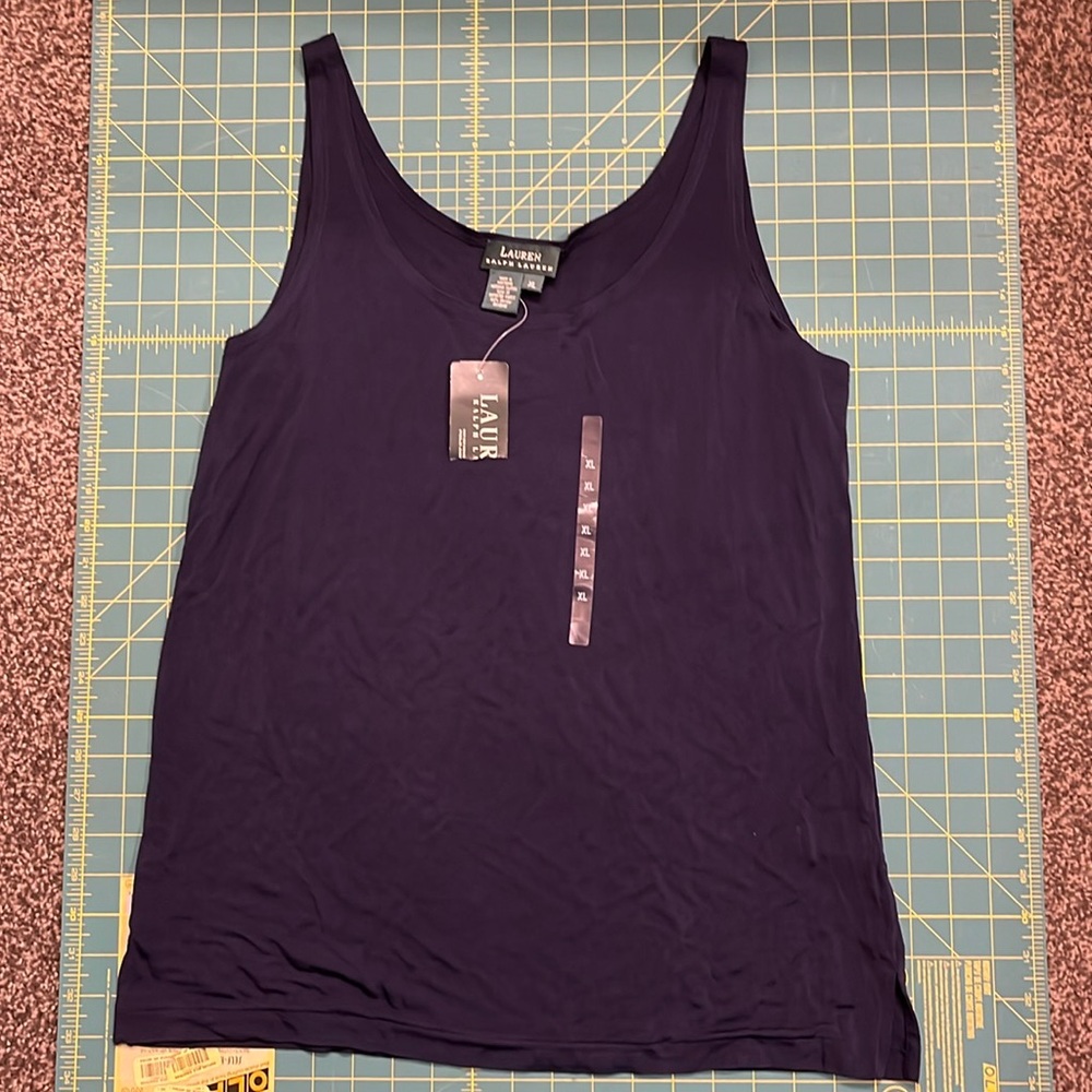New Ralph Lauren Navy tank top size XL